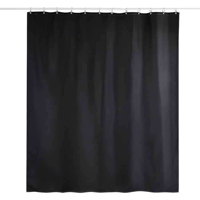 GEYSER® badeforhæng sort 180 x 200 cm